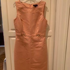 Size 4 Coral Below the Knee Tahari Dress